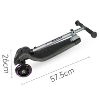 Trotinetă pentru copii cu trei roți Qplay Future Eco (00-00894504) 50 kg/ Purple photo 6