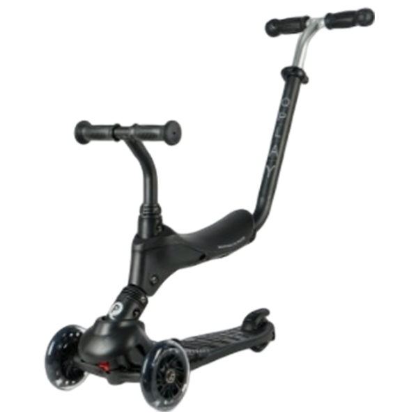 Детский трёхколёсный самокат Qplay Sema Pro (00-00716241) 50 кг/ Черный photo 2