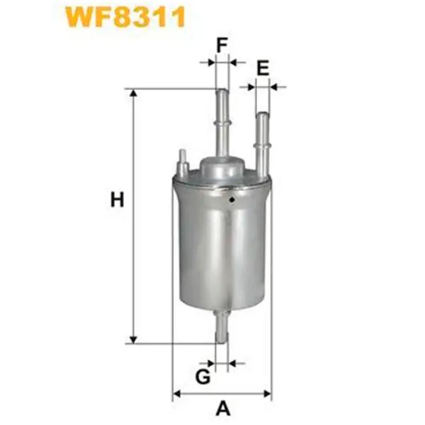 Топливный фильтр Wix Filters WF8311 61 мм photo 4 Топливный фильтр Wix Filters WF8311 61 мм photo 4