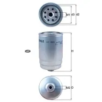 Filtru combustibil Mahle KC 605D 84 mm photo 5