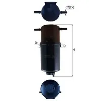 Filtru combustibil Mahle KL 873 85.2 mm photo 4
