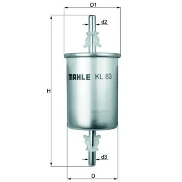 Топливный фильтр Mahle KL 83 7.9 мм photo 4 Топливный фильтр Mahle KL 83 7.9 мм photo 4