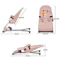 Leagăn pentru bebeluși KinderKraft Mimi (KBMIMI00BEG0000) 9 kg/ Beige photo 9