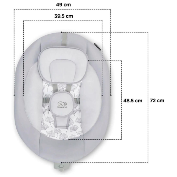 Leagăn pentru bebeluși KinderKraft Luli (KKBLULIGRY0000) 9 kg/ Gray photo 8 Leagăn pentru bebeluși KinderKraft Luli (KKBLULIGRY0000) 9 kg/ Gray photo 8