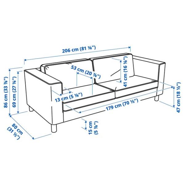 Диван Ikea Parup/Vissle (5787377) Полиэстер / Жёлто-коричневый photo 7