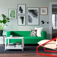 Canapea Ikea Klippan/Vissle (5786637) Poliester / Green photo 2