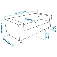 Canapea Ikea Klippan/Vissle (5786637) Poliester / Green photo 7