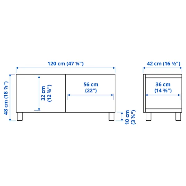 Comodă TV Ikea Besta 48 x 120 x 42 / PAL photo 4
