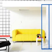 Canapea Ikea Klippan/Langban (5786520) Poliester / Yellow photo 3