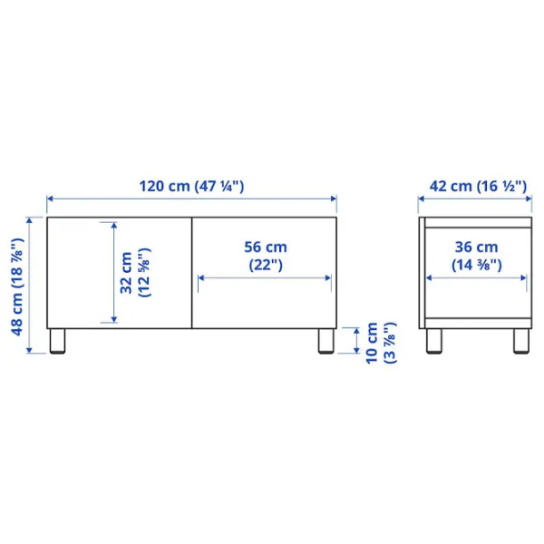 Comodă TV Ikea Besta 48 x 120 x 42 / PAL photo 3