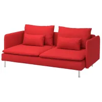 Canapea Ikea Soderhamn/Tonerud (5787729) Poliester / Red