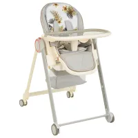 Стульчик для кормления Glamvers Alice (46637) / 3 месяца / Серый 
