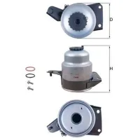 Filtru combustibil Mahle KL 829D 104 mm photo 5