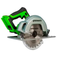 Дисковая пила Greenworks GD24CS 185 мм / Зеленый