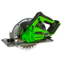 Fierăstrău circular Greenworks GD24CS 185 mm / Green photo 2