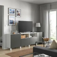 Тумба под телевизор Ikea Besta 74 x 240 x 42см / МДФ photo 6