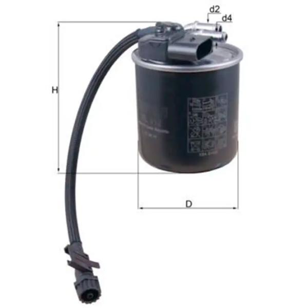 Топливный фильтр Mahle KL 912 10 мм photo 5