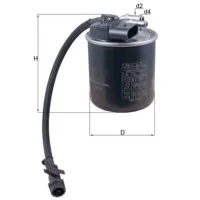 Filtru combustibil Mahle KL 912 10 mm photo 5