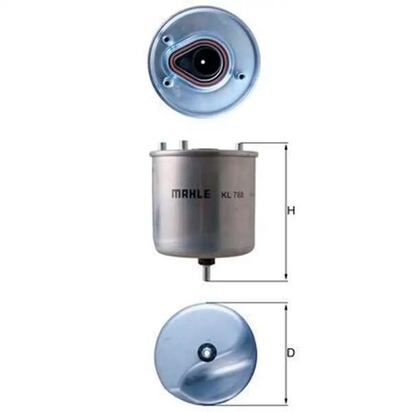 Топливный фильтр Mahle KL 788 92 мм photo 5