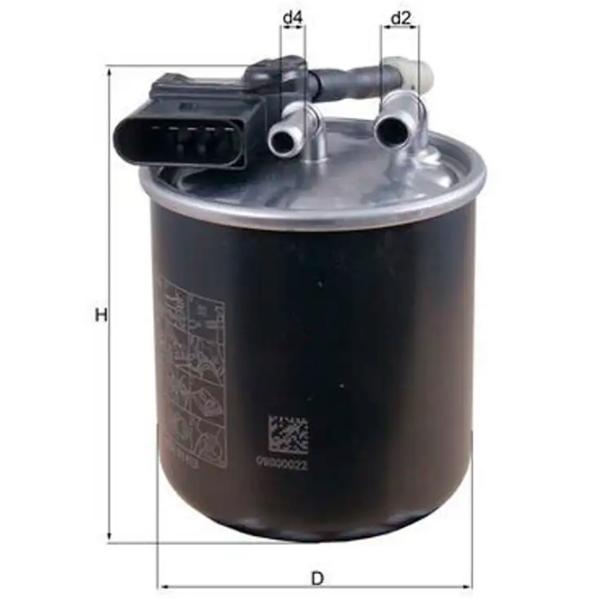 Filtru combustibil Mahle KL 913 10 mm photo 4