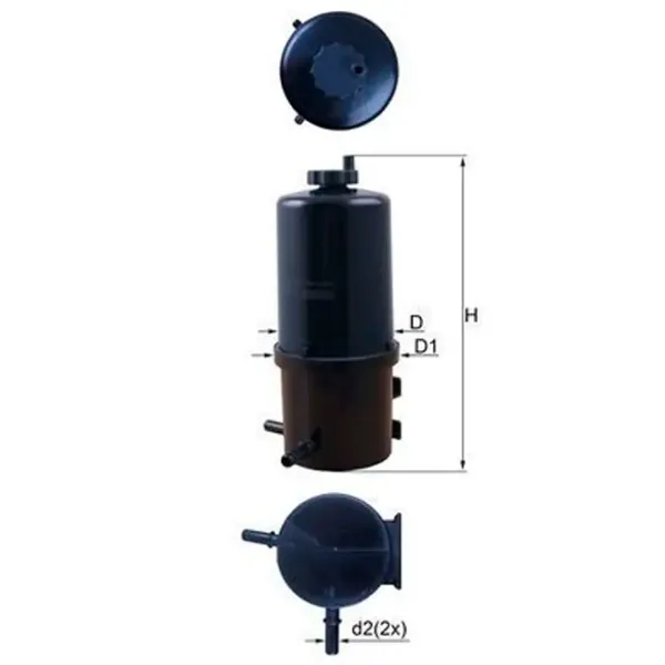 Топливный фильтр Mahle KL 787 85 мм photo 4 Топливный фильтр Mahle KL 787 85 мм photo 4