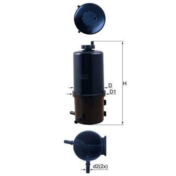 Топливный фильтр Mahle KL 787 85 мм photo 4 Топливный фильтр Mahle KL 787 85 мм photo 4