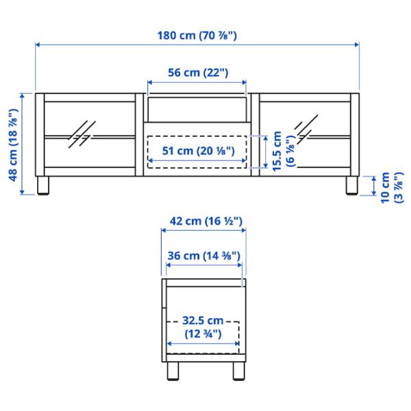 Comodă TV Ikea Besta/Lappviken/Stubbarp 48 x 180 x 42 / PAL photo 4 Comodă TV Ikea Besta/Lappviken/Stubbarp 48 x 180 x 42 / PAL photo 4