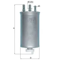 Filtru combustibil Mahle KL 781 80 mm photo 4