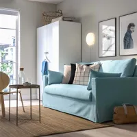 Canapea Ikea Hyltarp/Kilanda (5786819) Bumbac / Light Blue photo 2