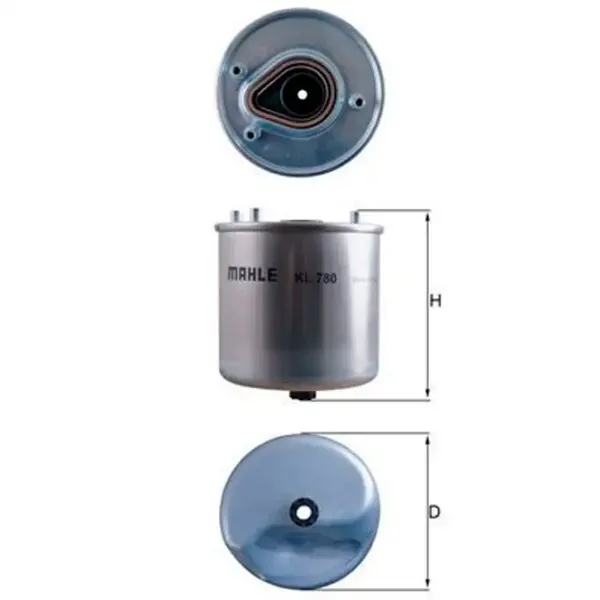 Топливный фильтр Mahle KL 780 92 мм photo 5 Топливный фильтр Mahle KL 780 92 мм photo 5