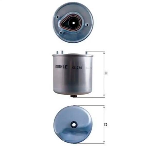 Топливный фильтр Mahle KL 780 92 мм photo 5 Топливный фильтр Mahle KL 780 92 мм photo 5