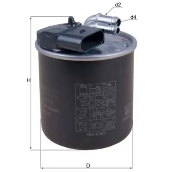 Filtru combustibil Mahle KL 914 10 mm photo 6 Filtru combustibil Mahle KL 914 10 mm photo 6