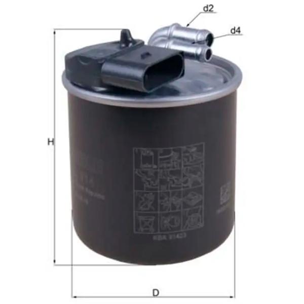 Filtru combustibil Mahle KL 914 10 mm photo 6 Filtru combustibil Mahle KL 914 10 mm photo 6