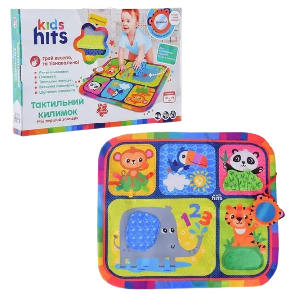 Covoraş pentru joc Kids Hits My First Zoo (KH06/001) 0+/ Dreptunghiular/ Multicolor photo 4 Covoraş pentru joc Kids Hits My First Zoo (KH06/001) 0+/ Dreptunghiular/ Multicolor photo 4