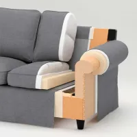 Canapea Ikea Ektorp/Kilanda (5786815) Bumbac / Beige photo 5