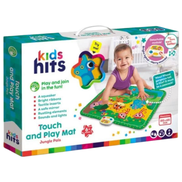 Covoraş pentru joc Kids Hits Jungle Pals (KH05/003) 0+/ Dreptunghiular/ Green photo 3 Covoraş pentru joc Kids Hits Jungle Pals (KH05/003) 0+/ Dreptunghiular/ Green photo 3