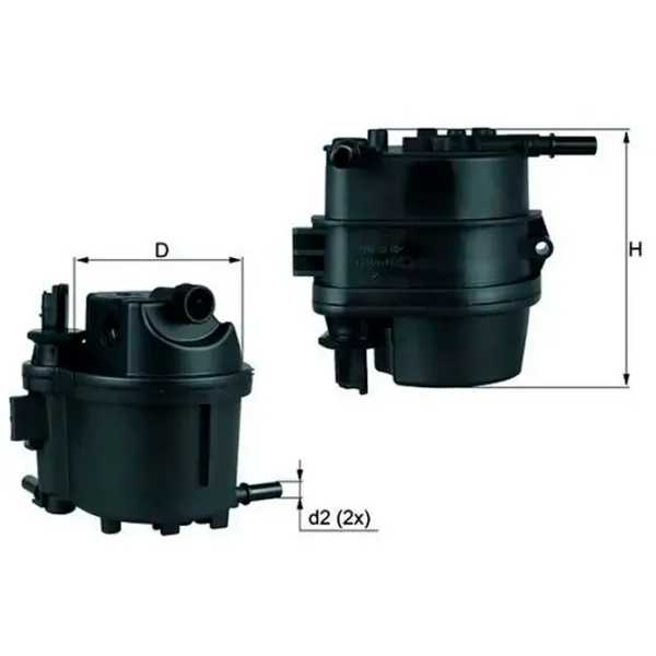 Топливный фильтр Mahle KL 779 106 мм photo 5 Топливный фильтр Mahle KL 779 106 мм photo 5