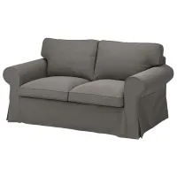 Canapea Ikea Ektorp/Hakebo (5786766) Bumbac / Dark Gray
