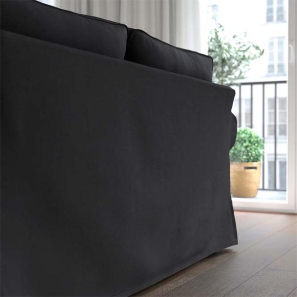Canapea Ikea Ektorp/Hakebo (5786766) Bumbac / Dark Gray photo 4