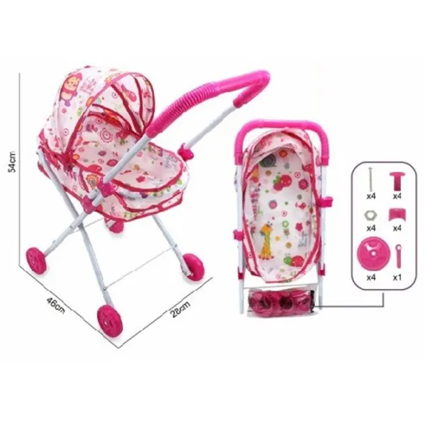 Cărucior pentru păpuși Essa Toys CS7516  Pentru plimbare / 3+ photo 2