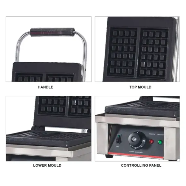 Вафельница Linkrich LR-WB-801W 1400 Вт / 2 photo 2 Вафельница Linkrich LR-WB-801W 1400 Вт / 2 photo 2