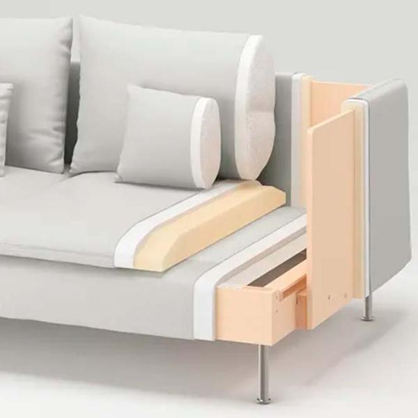 Диван Ikea Soderhamn (5286138) Полиэстер / Серо-коричневый  photo 6