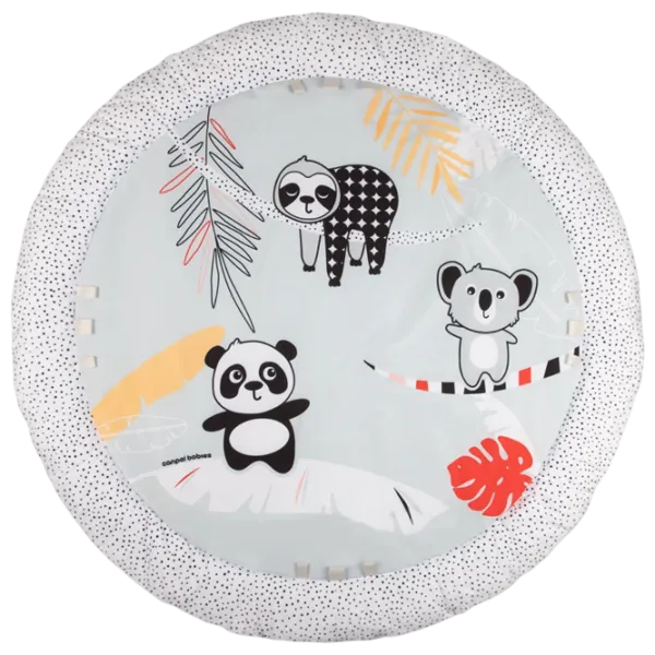 Covoraş pentru joc Canpol BabiesBoo (68/092) 0+/ Rotund/ White photo 2