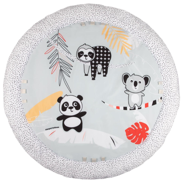 Covoraş pentru joc Canpol BabiesBoo (68/092) 0+/ Rotund/ White photo 2