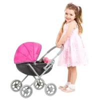 Коляска для кукол Chipolino Daisy KZKDZ02402PP Прогулочная / 3+ photo 5