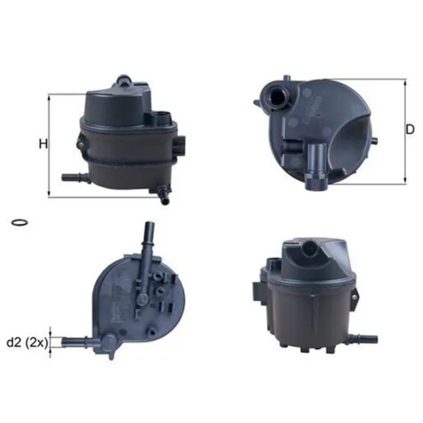 Топливный фильтр Mahle KL 777D 106 мм photo 5 Топливный фильтр Mahle KL 777D 106 мм photo 5
