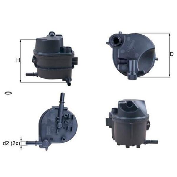 Топливный фильтр Mahle KL 777D 106 мм photo 5 Топливный фильтр Mahle KL 777D 106 мм photo 5