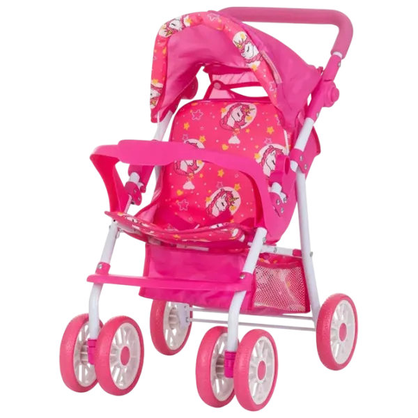 Cărucior pentru păpuși Chipolino Dolly Unicorns KZKDL02403UN Pentru plimbare / 3+ photo 1