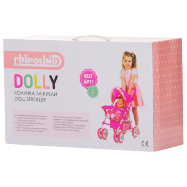Cărucior pentru păpuși Chipolino Dolly Unicorns KZKDL02403UN Pentru plimbare / 3+ photo 5