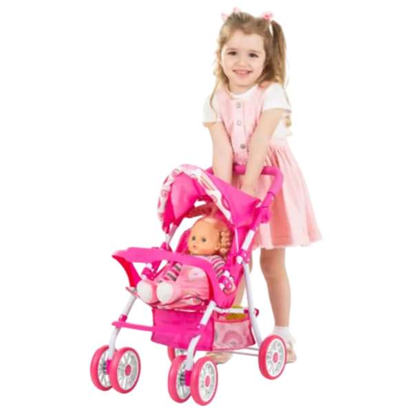 Cărucior pentru păpuși Chipolino Dolly Unicorns KZKDL02403UN Pentru plimbare / 3+ photo 6